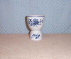 VINTAGE BLUE DRESDEN DOUBLE EGG CUP SPHINX IMPORT 1957