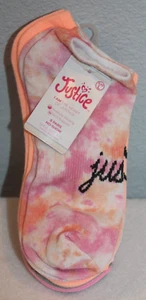 New Justice 6 Pairs Tie Dye No-Show Socks Size L Shoe 4-10 - Picture 1 of 4