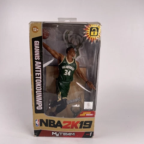 McFarlane Toys NBA 2K19 Series 1 Giannis Antetokounmpo Action Figure Damaged Box Cover