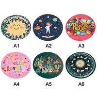 Zodiac Horoscope Round Floor Mat Area Rug Living Room Carpet Bedroom Home Decor