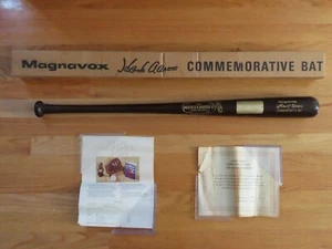 1974 Magnavox HANK AARON Nr. 715 Home Run ATLANTA BRAVES Gedenkfledermaus mit Box - Bild 1 von 11