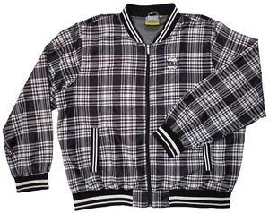 Everlast Bomber Jacket Men's Black & White Full Zip Jacket Size 3XL Polyester - Picture 1 of 8