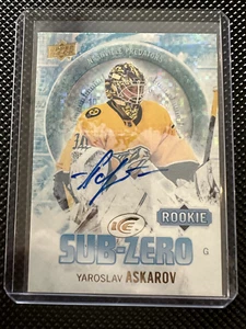 2023-24 Upper Deck Ice YAROSLAV ASKAROV Sub-Zero Rookie AUTO #SZ-65 Autograph RC - Picture 1 of 2