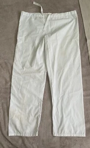 SCRUB Bottom Doctor Surgeon Nurse Orderly  White - Picture 1 of 1