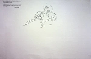 Copia de hoja modelo Iago del estudio de producción ALADDIN 1992 11x17 WALT DISNEY #GB - Imagen 1 de 2
