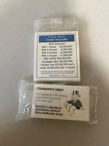 Cartas de juego Monopoly Here & Now edición mundial título escritura comunidad cofre oportunidad - Imagen 1 de 5