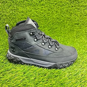 Timberland Greenstride Motion 6 Boys Size 4Y Black Gray Waterproof Hiking Boots - Picture 1 of 10