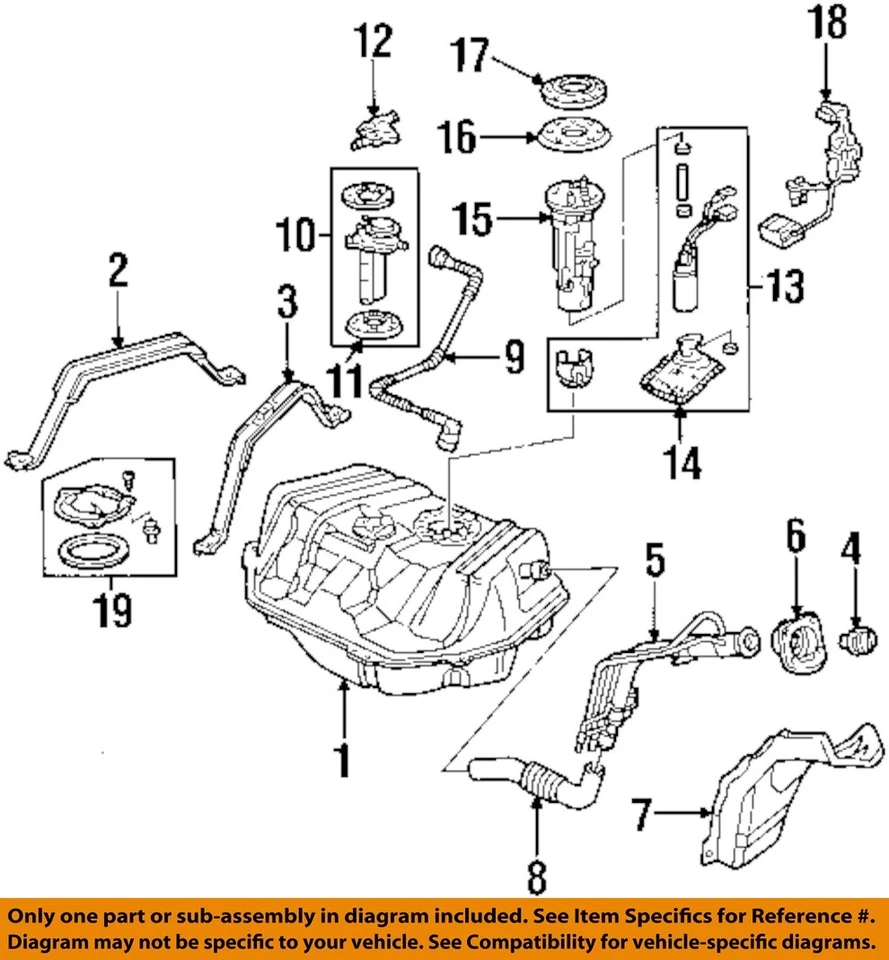 HONDA OEM 96-16 Accord Fuel System Components-Filler Neck Gasket 17662S04003 - Image 1 of 1
