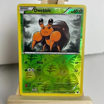 Dwebble 7/108 Dark Explorers Reverse Holo Common Pokemon Light Play+ - Image 1 of 4