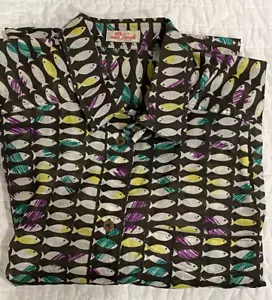 Camisa de pescado vintage de moda Van Laack para mujer con botones talla M/L (leer) - Usada en excelente estado - Imagen 1 de 16