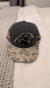 New Era Carolina Panthers Salute To Service 59FIFTY Digi Camo Hat Size 7-7/8 NWT - Picture 1 of 6