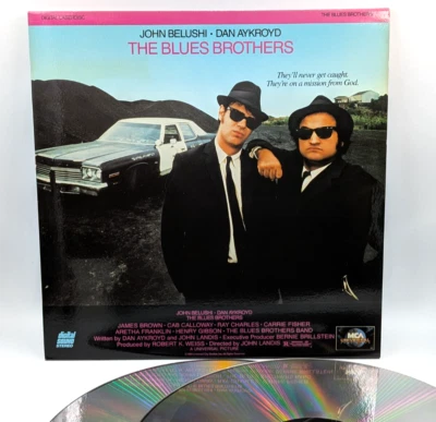 The Blues Brothers 1980 Laserdisc John Belushi Dan Aykroyd Aretha Classic Movie Foto 1 de 4