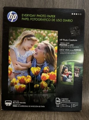 Made in Germany HP Everyday 50 sheet Letter 8.5 x 11-Inch Glossy Photo Paper NIB - Image 1 of 4