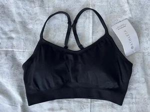 NWT Athleta SP Black D-DD Renew Bra Yoga Barre Low Impact Breathable - Picture 1 of 9