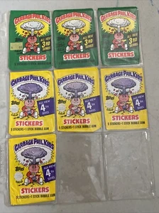 1986 Garbage Pail Kids OS3 and OS4 lot of  empty wax pack wrappers - Picture 1 of 5