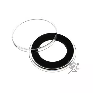 Cápsulas de monedas águila de oro de 1/2 oz, soportes Air-Tite anillo negro de 27 mm, paquete de 25 - Imagen 1 de 2