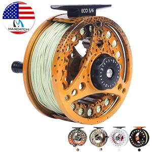 Maxcatch 3/4 5/6 7/8wt Pre-Loaded Fly Fishing Reel with Fly Line, Backing,Leader - Picture 1 of 13