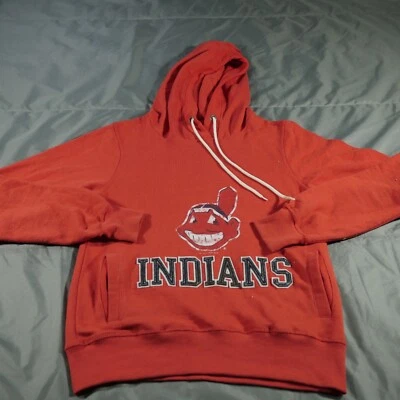 Cleveland Guardians Hoodie Mens S Red Chief Wahoo Soft Grape Baseball MLB - Image 1 of 4