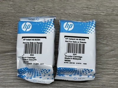 Nuevo juego de tinta instantánea HP 65/304 color negro tinta de impresora 53a 52x Foto 1 de 3