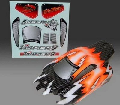Hobao 89330 Pre-Painted Body Hyper 9e 1/8 Competition Offroad Buggy Rare RC Part - Image 1 of 3