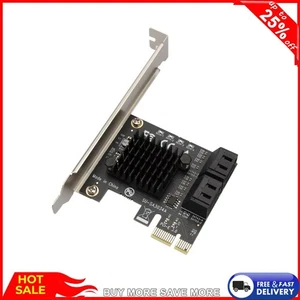SATA PCIe Adapter 4 Port SATA III to PCI Express 3.0 X1 Controller Expansion - Picture 1 of 12