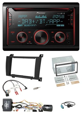 Pioneer 2DIN DAB Lenkrad Bluetooth USB CD Autoradio für Mercedes SLK R171 04-08 - Bild 1 von 4