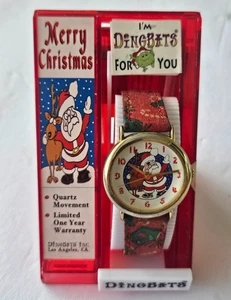 Vintage DingBats Merry Christmas Santa Claus Quartz Watch Made In USA - Picture 1 of 2