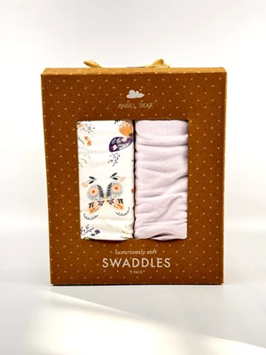 Angel Dear Swaddles Pack de 2 Niña Multicolo NUEVO Lavable a Máquina Foto 1 de 3