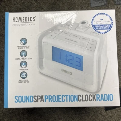 HoMedics SoundSpa Dual Alarm Digital FM Clock Radio - Image 1 of 4