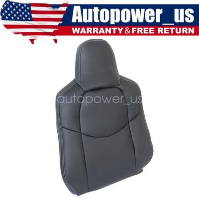For 2009-2013 2014 Mazda MX-5 Miata Front Driver Top Leather Seat Cover Black - Image 1 of 4