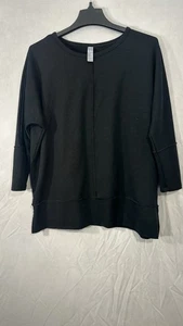 Spanx The Perfect Sweatshirt Gr. SP schwarz 3/4 Dolmanärmel Stretch Oversized - Bild 1 von 12