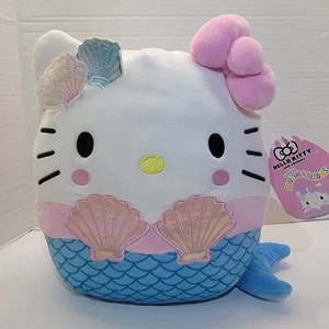 Squishmallows Sanrio Hello Kitty Mermaid Pink & Blue 11” Soft Plush Stuffed NWT - Picture 1 of 12