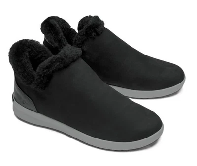 Olukai Malua Hulu Boots Women's Black Size 9.5 Shearling Lined Nubuck Leather - Image 1 of 4