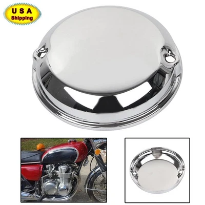 Chrome Metal 2-Hole Point Cover Cap Fit For Honda CB400F CB750A CB750K 1969-1978 - Изображение 1 из 4