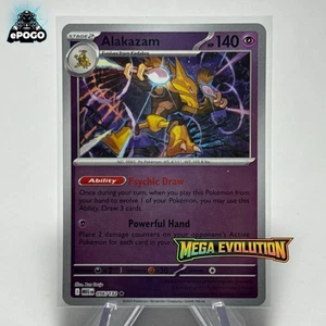 Alakazam 056/132 Reverse Holo Pokemon TCG: Mega Evolution MINT SHIPPED TODAY! - Picture 1 of 2