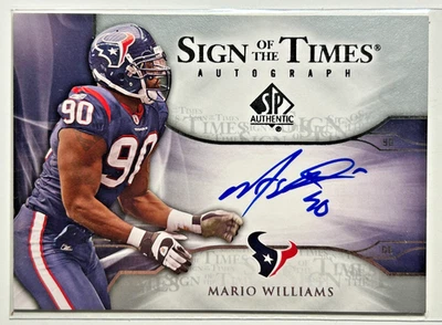 Mario Williams AUTO SP Authentic SOTT 2009 Sign/Times Autograph Upper Deck Texan - Image 1 of 2