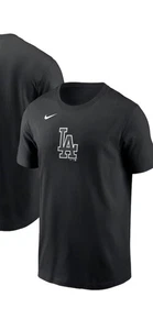 NUEVO CON ETIQUETAS Los Angeles Dodgers Nike Camisa Negra Logo Para Hombre Grande - Imagen 1 de 3