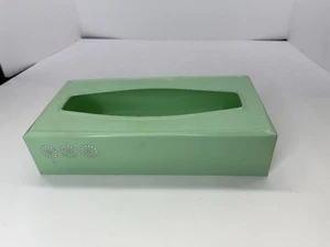Vintage Rubbermaid Atomic MCM Starburst Teal Plastic 2pc Tissue Box Cover #2939 - Picture 1 of 11