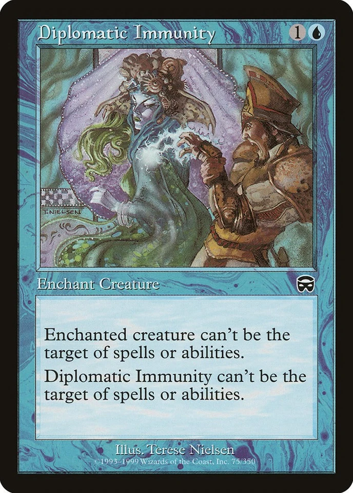 Diplomatic Immunity Mercadian Masques PLD Blue Common MAGIC MTG CARD ABUGames - Image 1 of 1