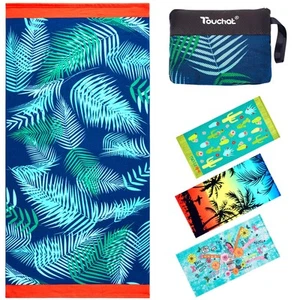 Touchat Beach Towel Oversized,Super Absorbent Sand Free Thick Microfiber Beac... - Picture 1 of 6
