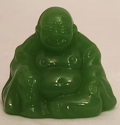 JADE, BUDA GENUINO BIRMANIA JADEITEJADE SUELTO ESTATUTO VINTAGE 2.5"x2.5" Foto 1 de 4