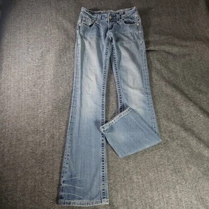 Miss Me Jeans 26 Medium Wash Boot Cut Lowrise Verzierte Pailletten JW6207B - Bild 1 von 12