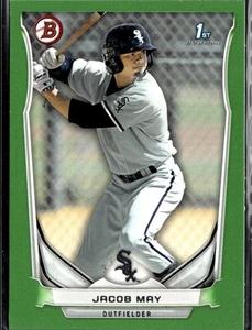 2014 Bowman #BP3 Jacob May  Chicago White Sox Green /199 - Picture 1 of 2
