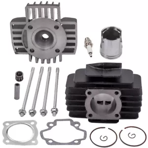 60cc Big Bore Cylinder Piston Gaskets Stud Top End Kit For Yamaha PW50 81-09 - Foto 1 di 12