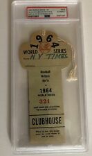 1964 World Series GM 3 PSA Full Pass Mickey Mantle Tops Ruth WS HR #16 Record Ex