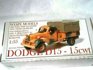 DODGE D15-15cwt Modelli di vespe SCALA 1:35 - kit resina 35001 - Foto 1 di 1