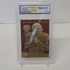 2006 Merrick Mint Feel The Game Gold Tom Brady WCG 10 GEM-MT - 2000 Draft Pick