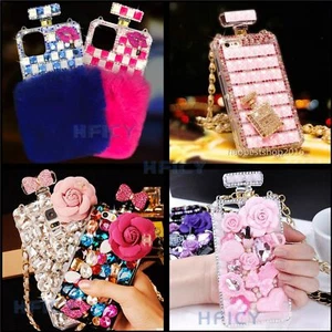 For Samsung Galaxy S22/S22 Plus/S22 Ultra Case Bling Sparkly Perfume Bottle Skin - Picture 1 of 72