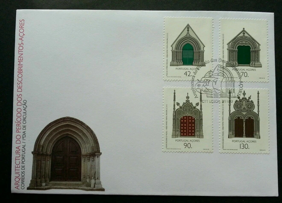 [SJ] Portugal Architecture 1993 Building Art Culture (stamp FDC) - Image 1 of 4