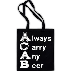 Bolsa ALWAYS CARRY ANY BEER AC/AB Punk Oi! Bolso de policía Skinhead FCK CPS 13 12  - Imagen 1 de 1
